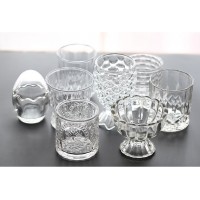 A06 Crystal Glass Cup Wedding Party Church Obsequies Home Candlestick Holder K   372402524801